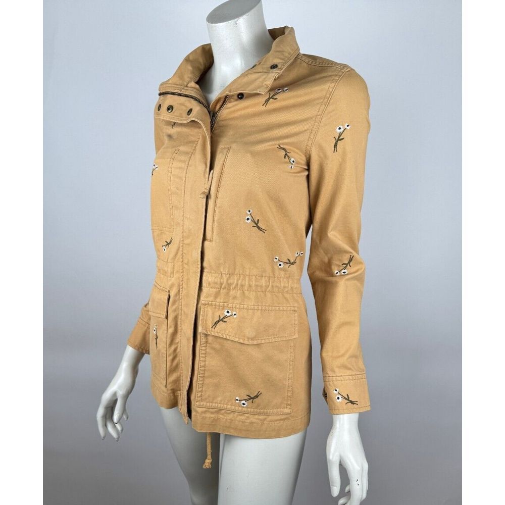 Madewell Embroidered Passage Jacket Women XS EUC $168 Pockets Cotton Full Zip - Picture 3 of 16